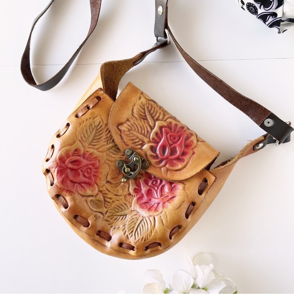 Authentic Made in Mexico Handcrafted Leather Bag - Picture 8 of 9